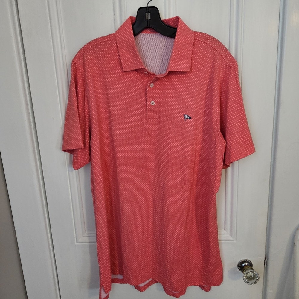 B. Draddy Sport Mens Large Performance Polo JE12782-BDSK18 Country Club Logo